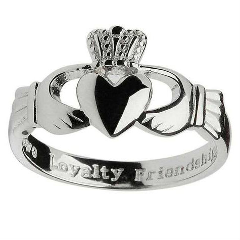 mens sterling silver claddagh ring